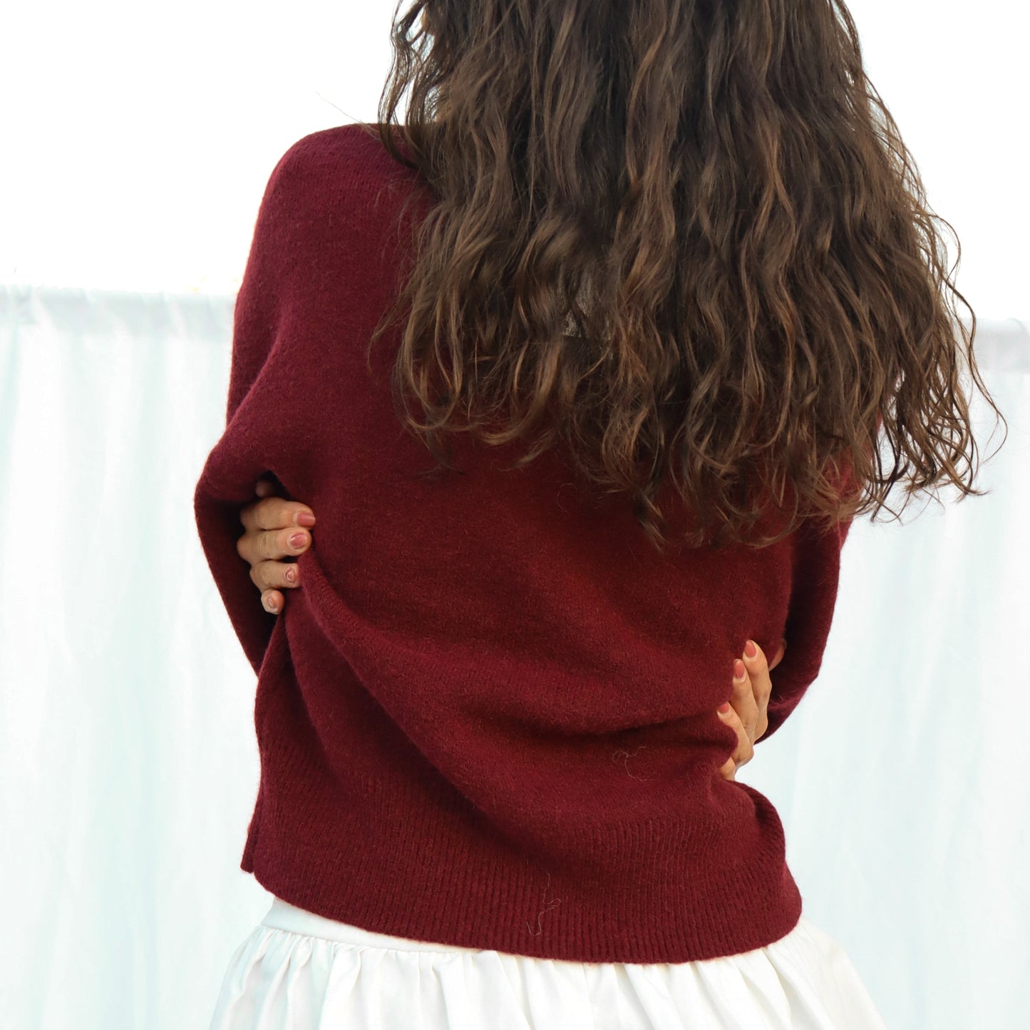 Wine Tasting Rose Cardigan