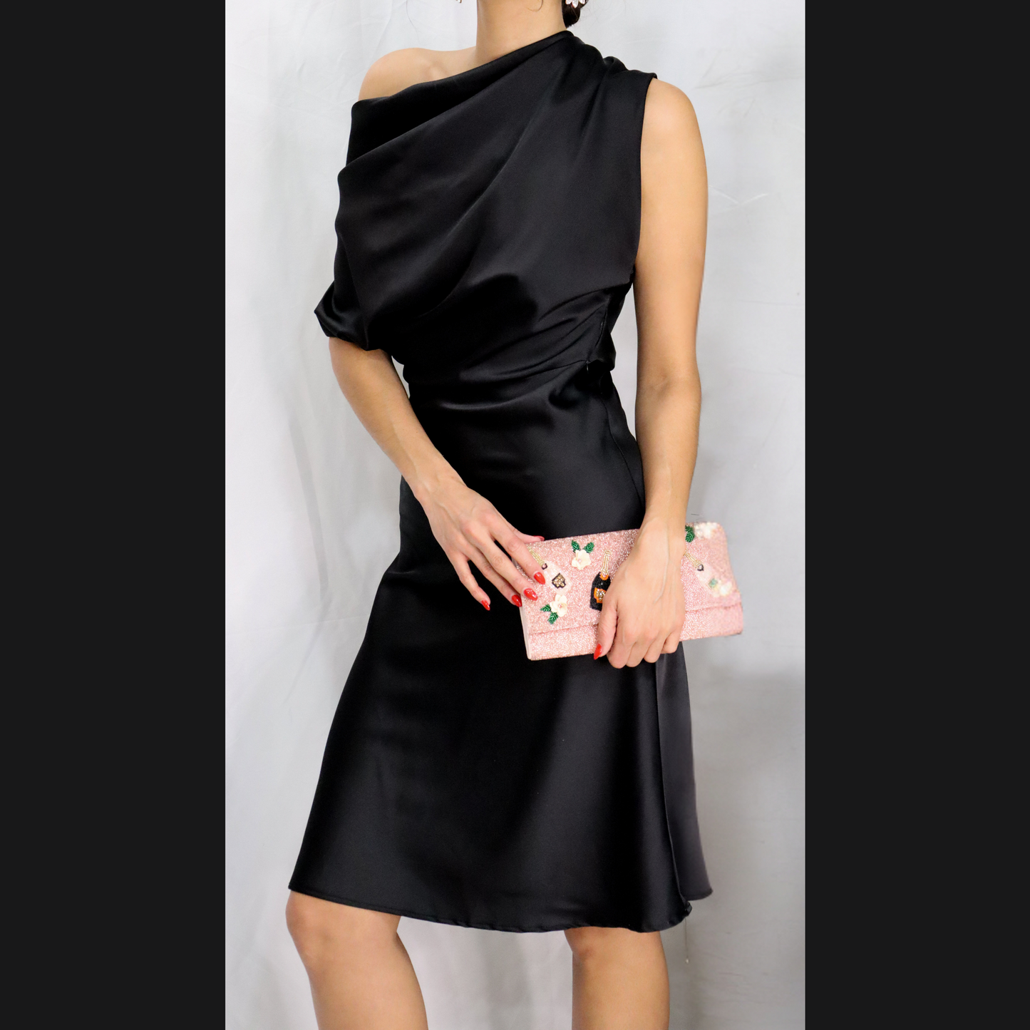 Black Satin Dress