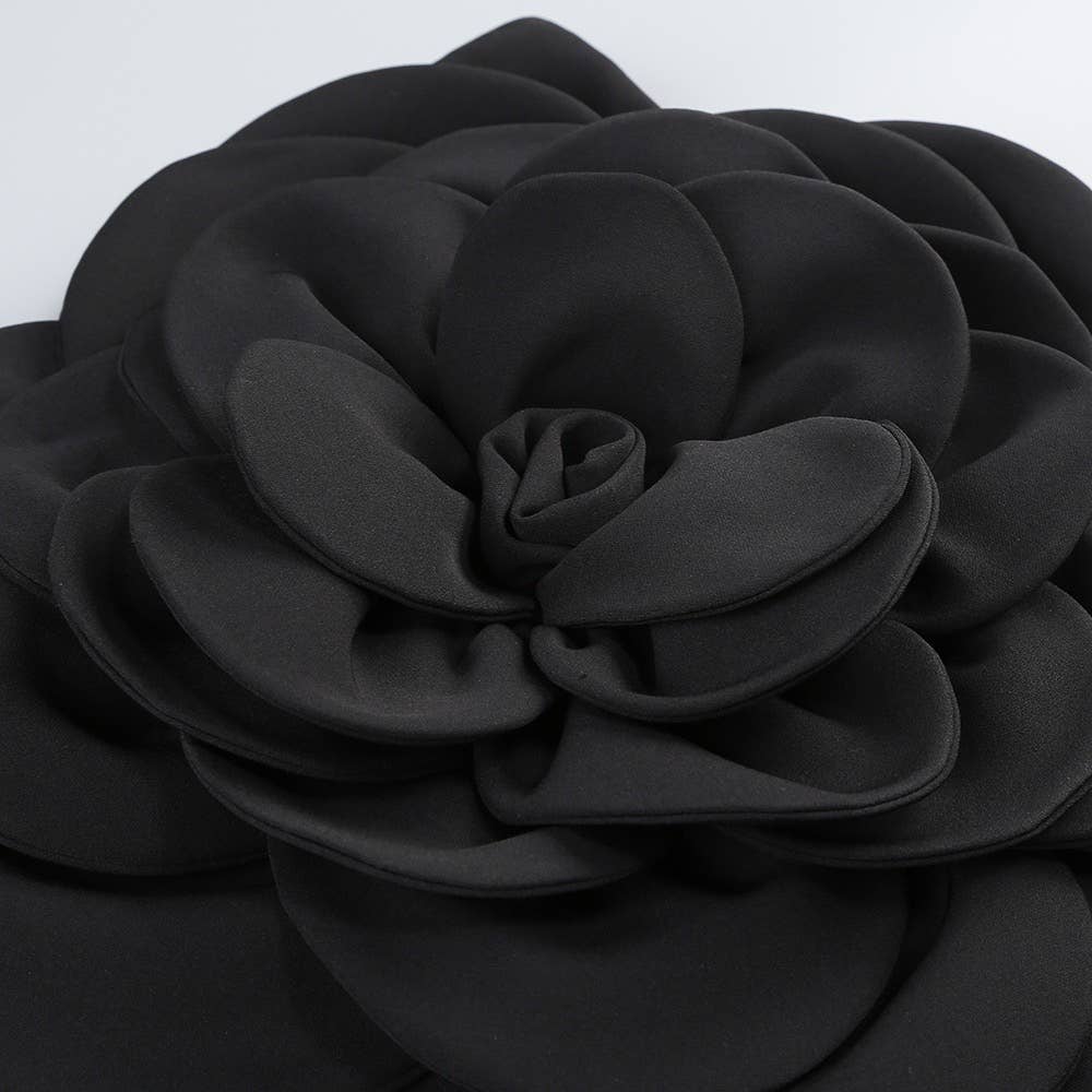 3D Flower Tube Dress - Bold Elegance