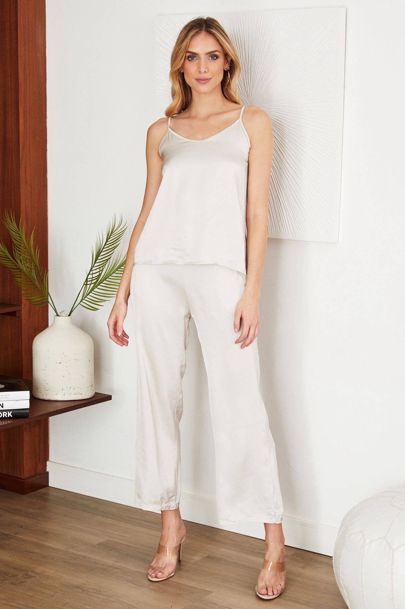 Italian Satin Blend Pant