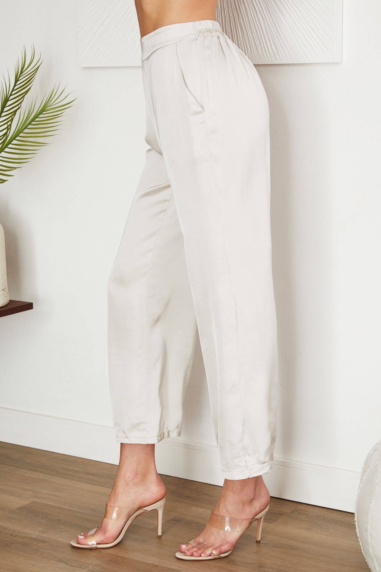 Italian Satin Blend Pant