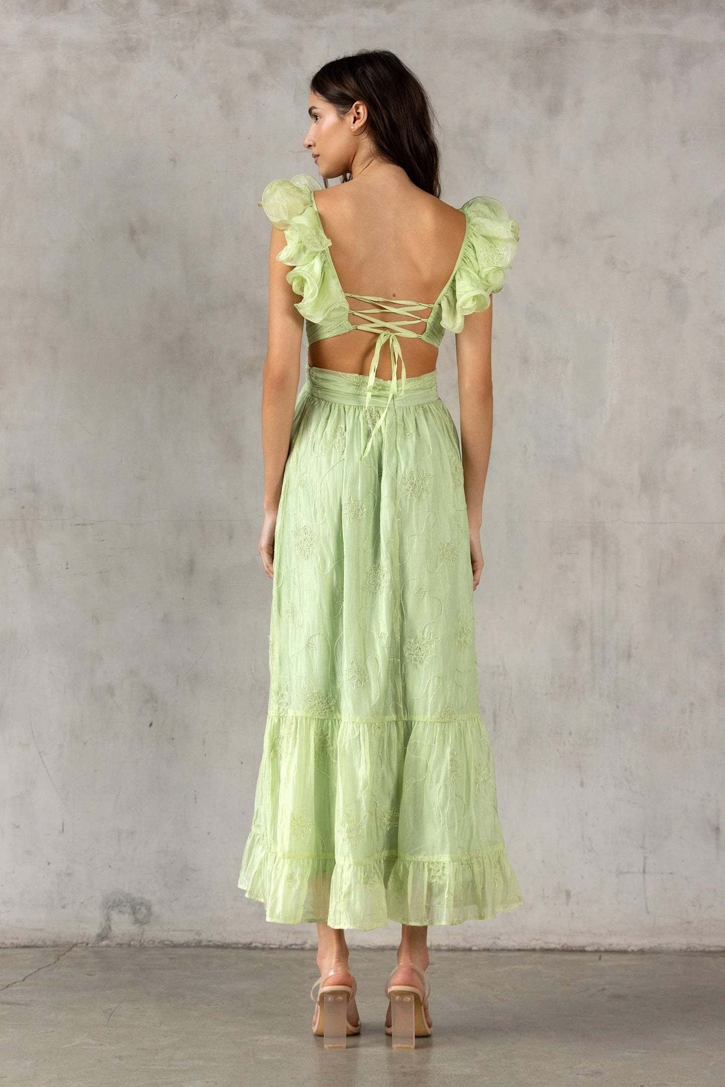 Embroidered Maxi Dress