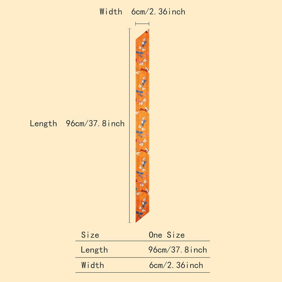 Floral Scarf Hair Tie Ribbon