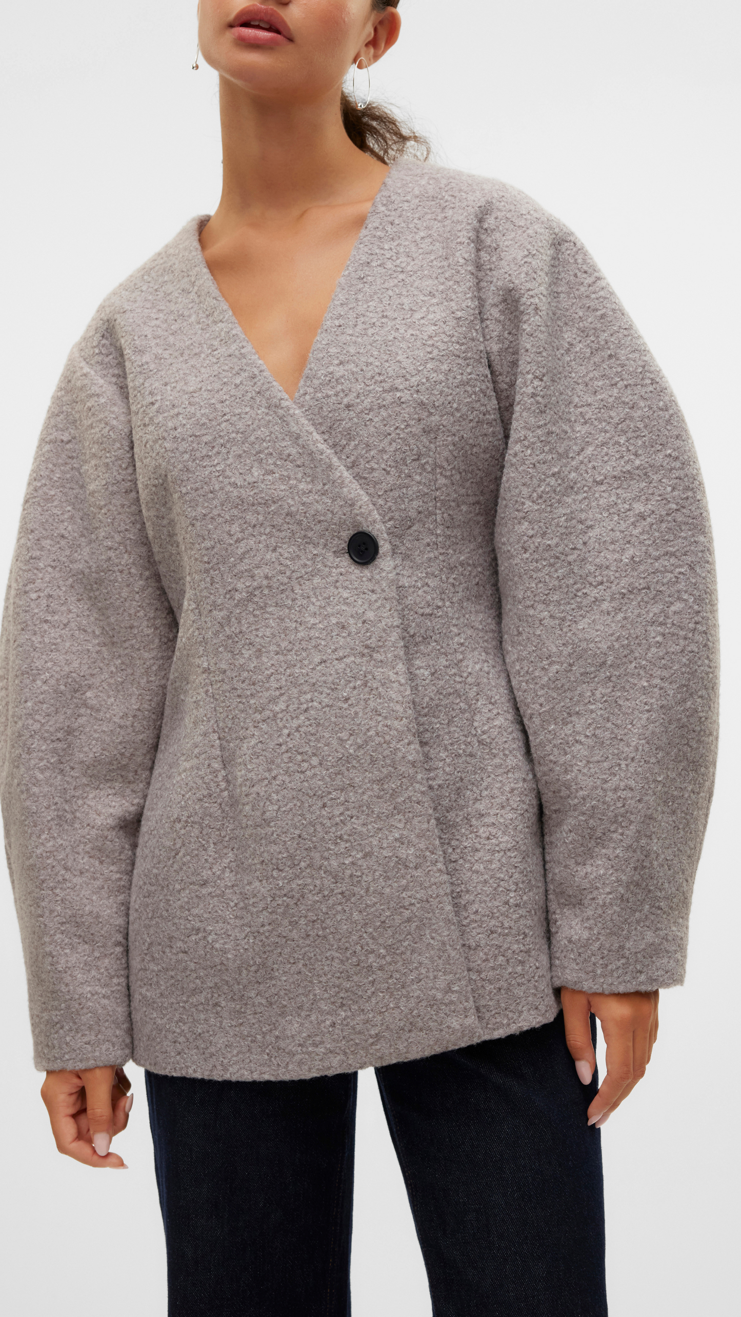 Fitted Grey Blazer