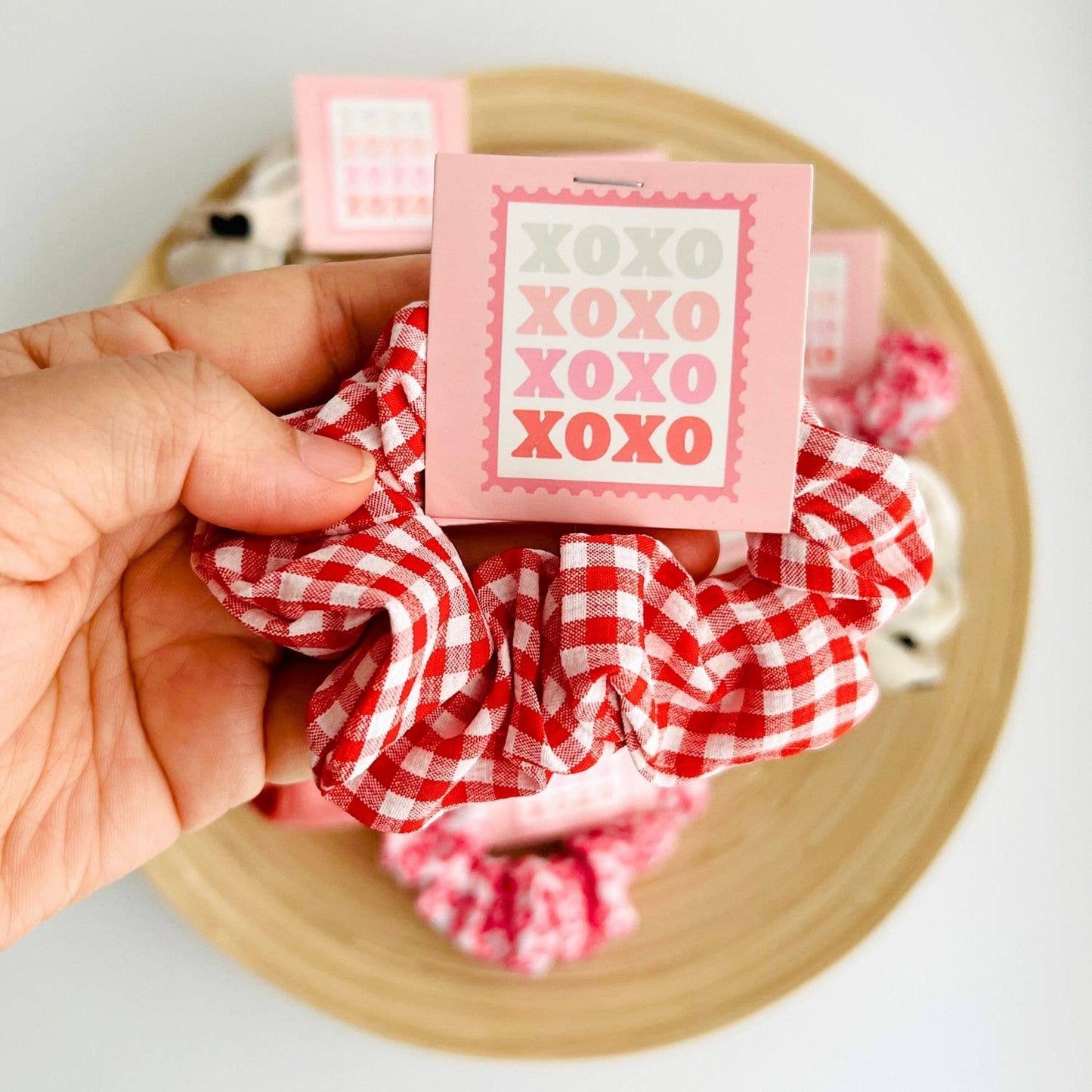 Valentines Scrunchies | Heart Thank You Gifts | Galentine XO