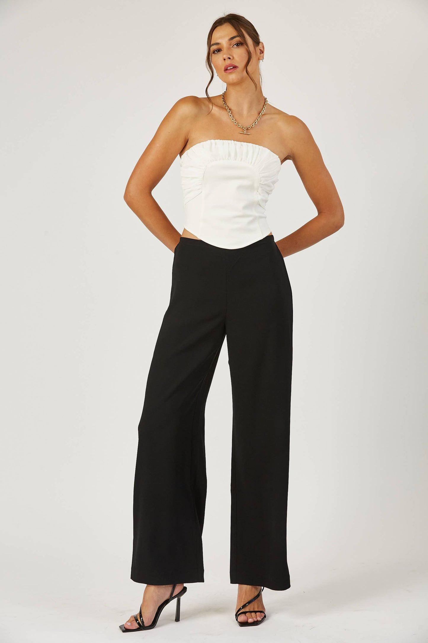 Jenny Strapless Ruching Top