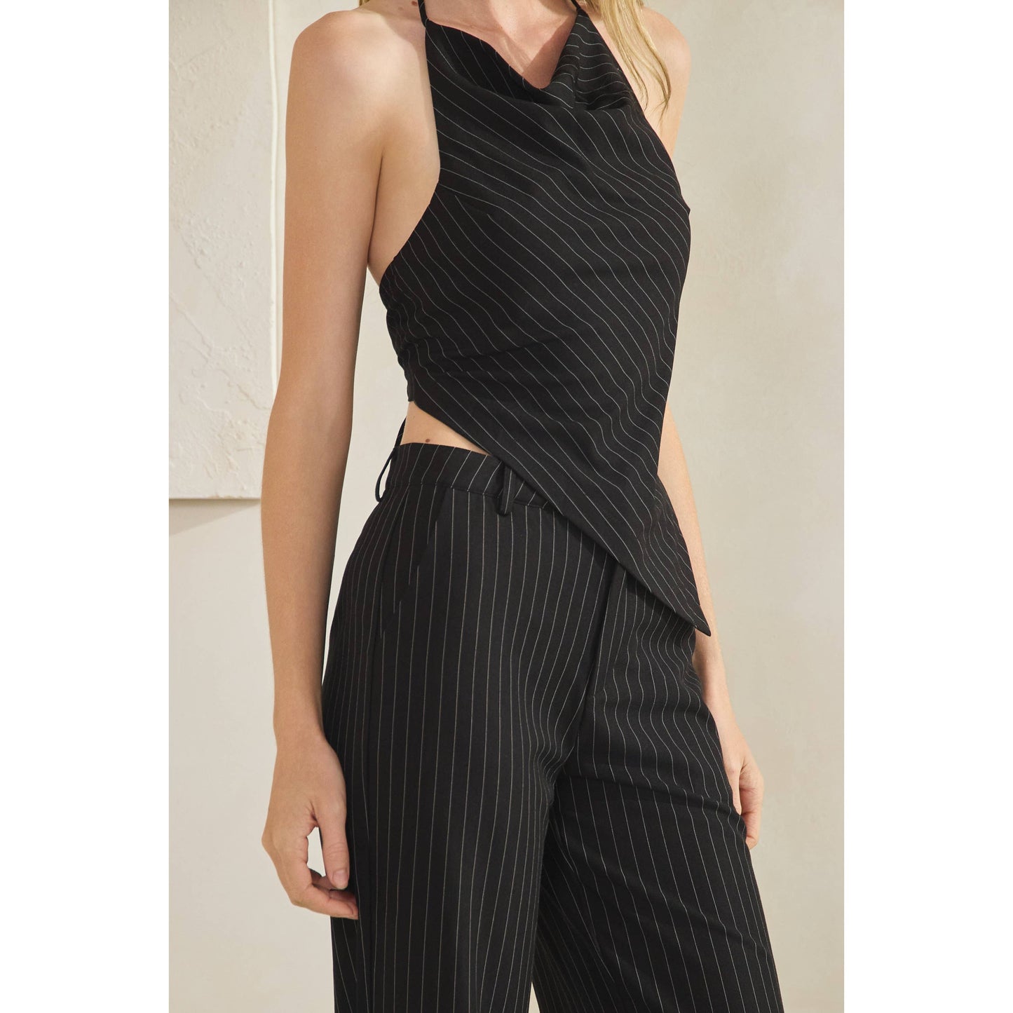 Stripe Halter Top & Pant Set