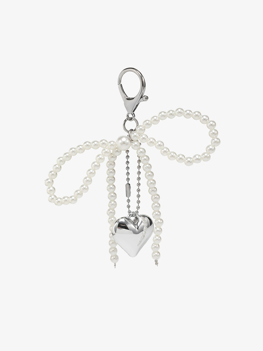 Beaded Bow Bag Charm