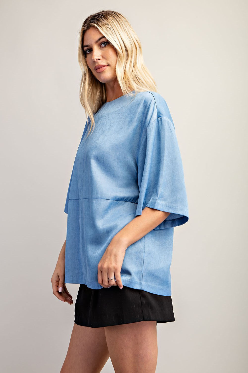 Boxy Sky Top