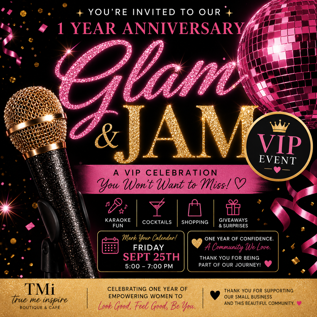 ✨ Glam & Jam: The VIP Experience ✨