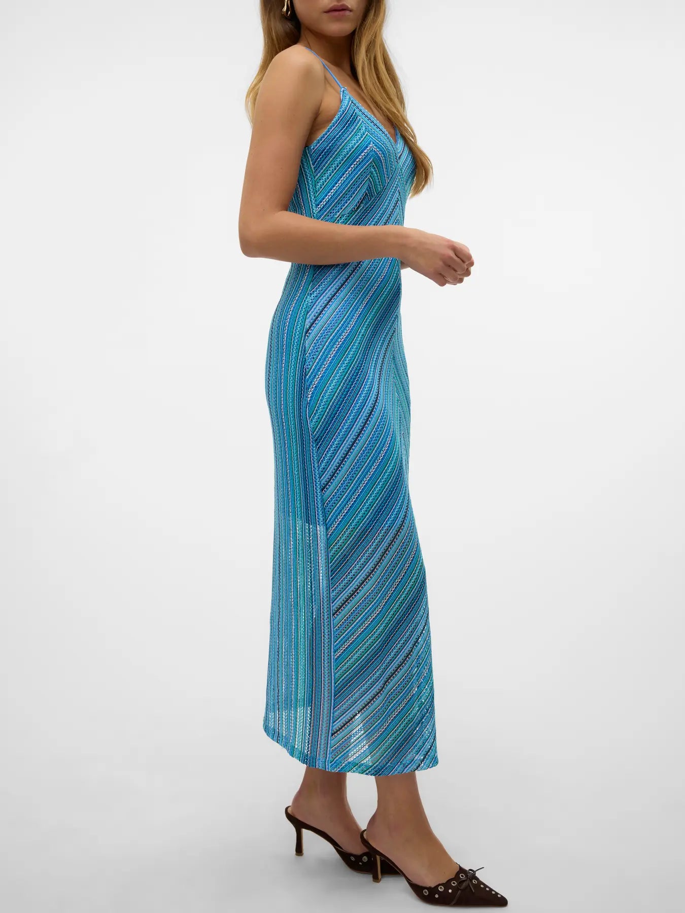 Demi Stripe Knit Midi Dress