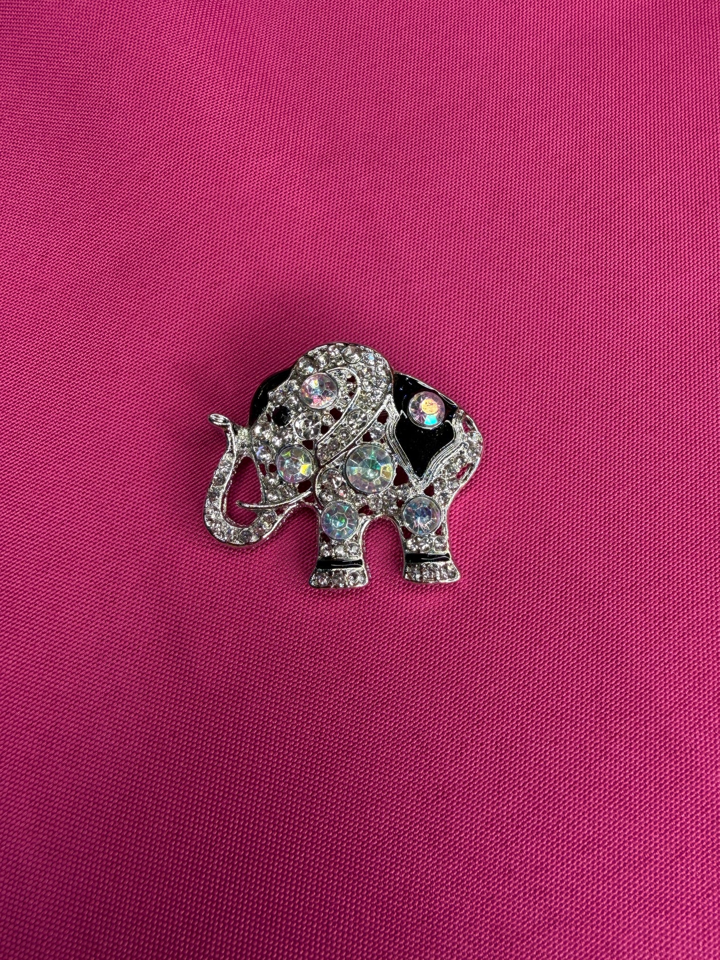 Silver Elephant Brooch