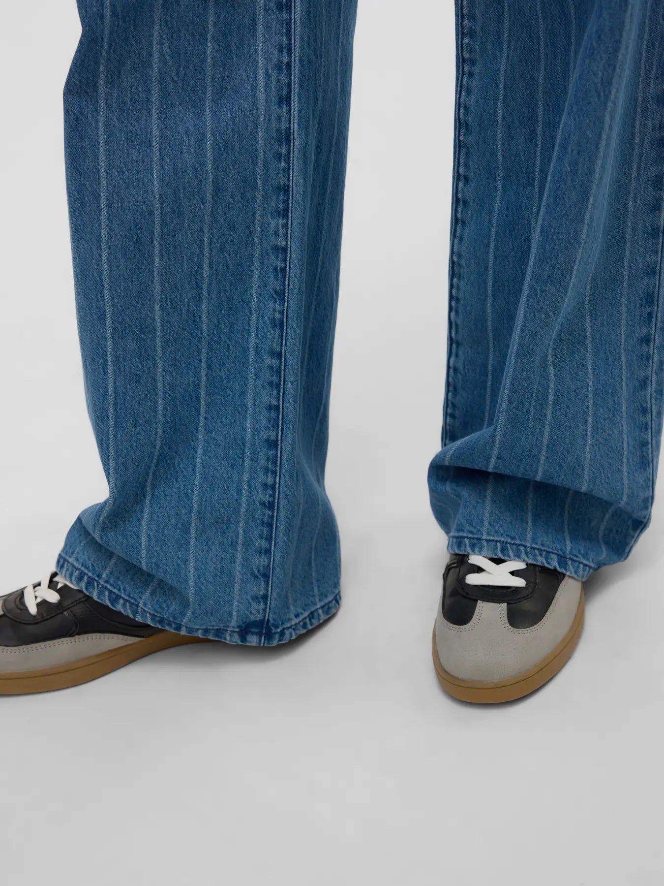 Kathy High Rise Wide Stripe Jeans