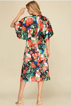 Kimono Satin Dress