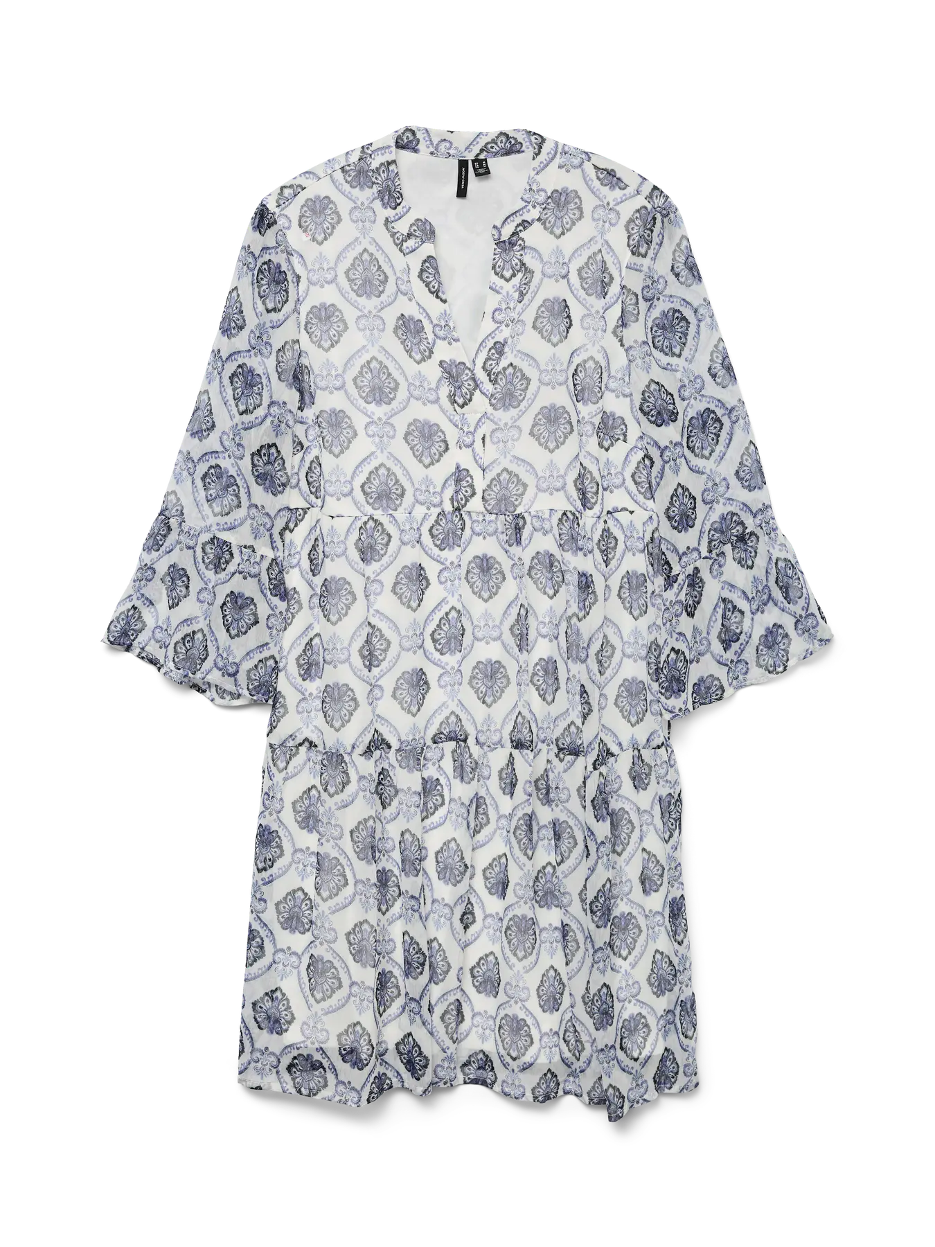 Smilla Watercolor Tiered Mini Dress