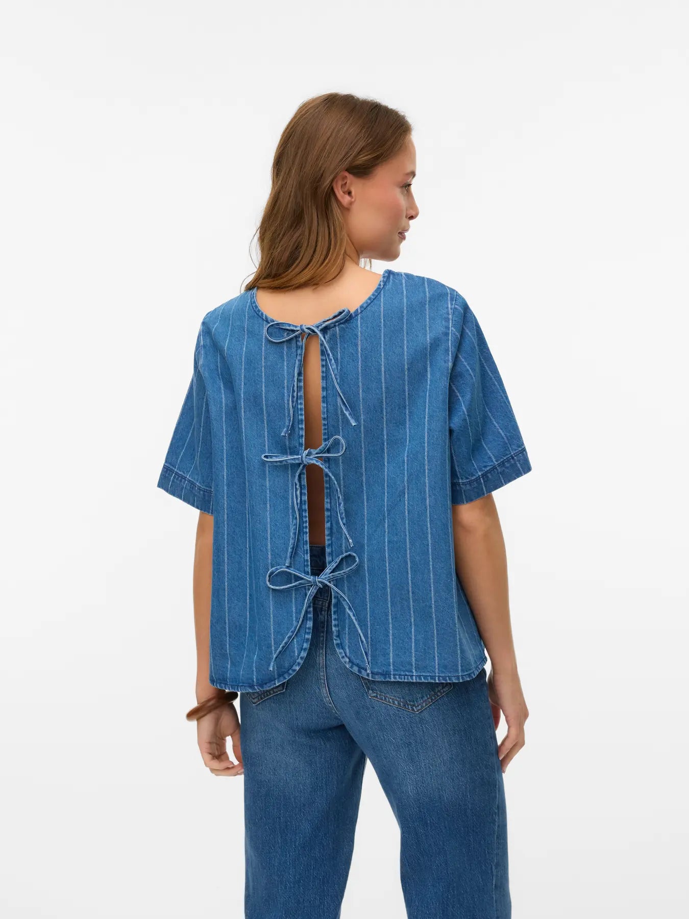 Trille Striped Tie-Back Top