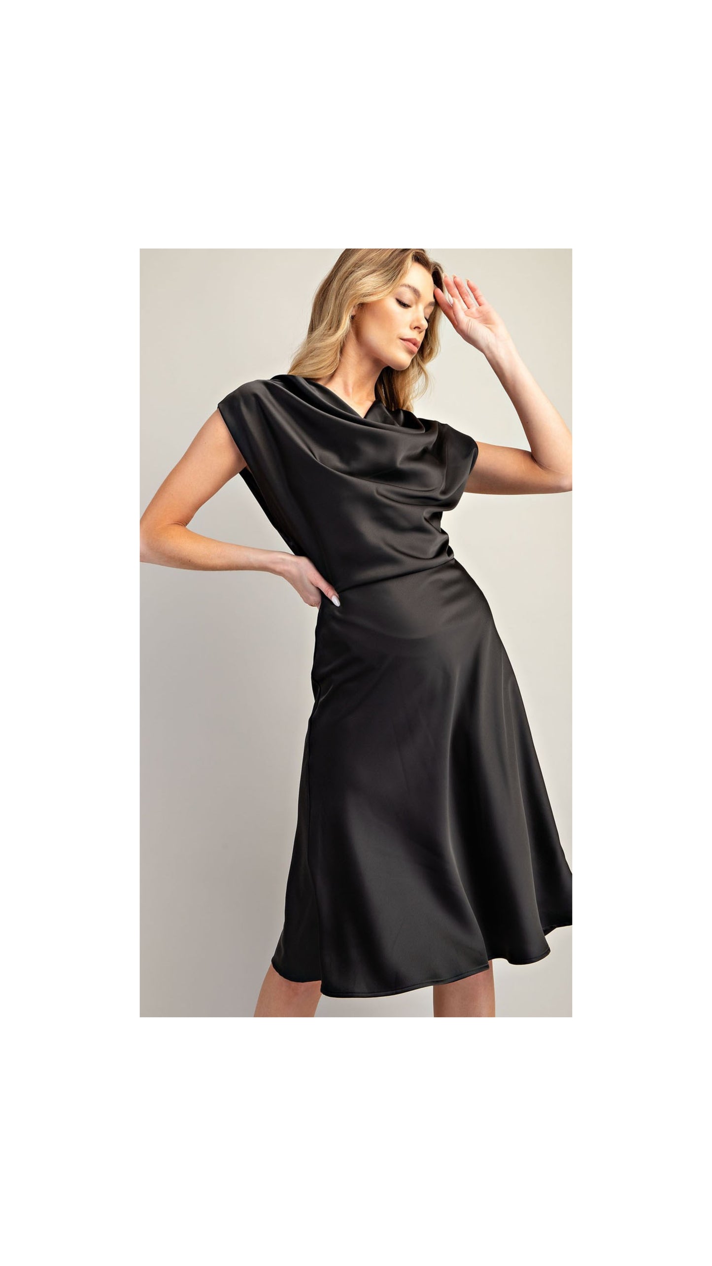 Black Satin Dress