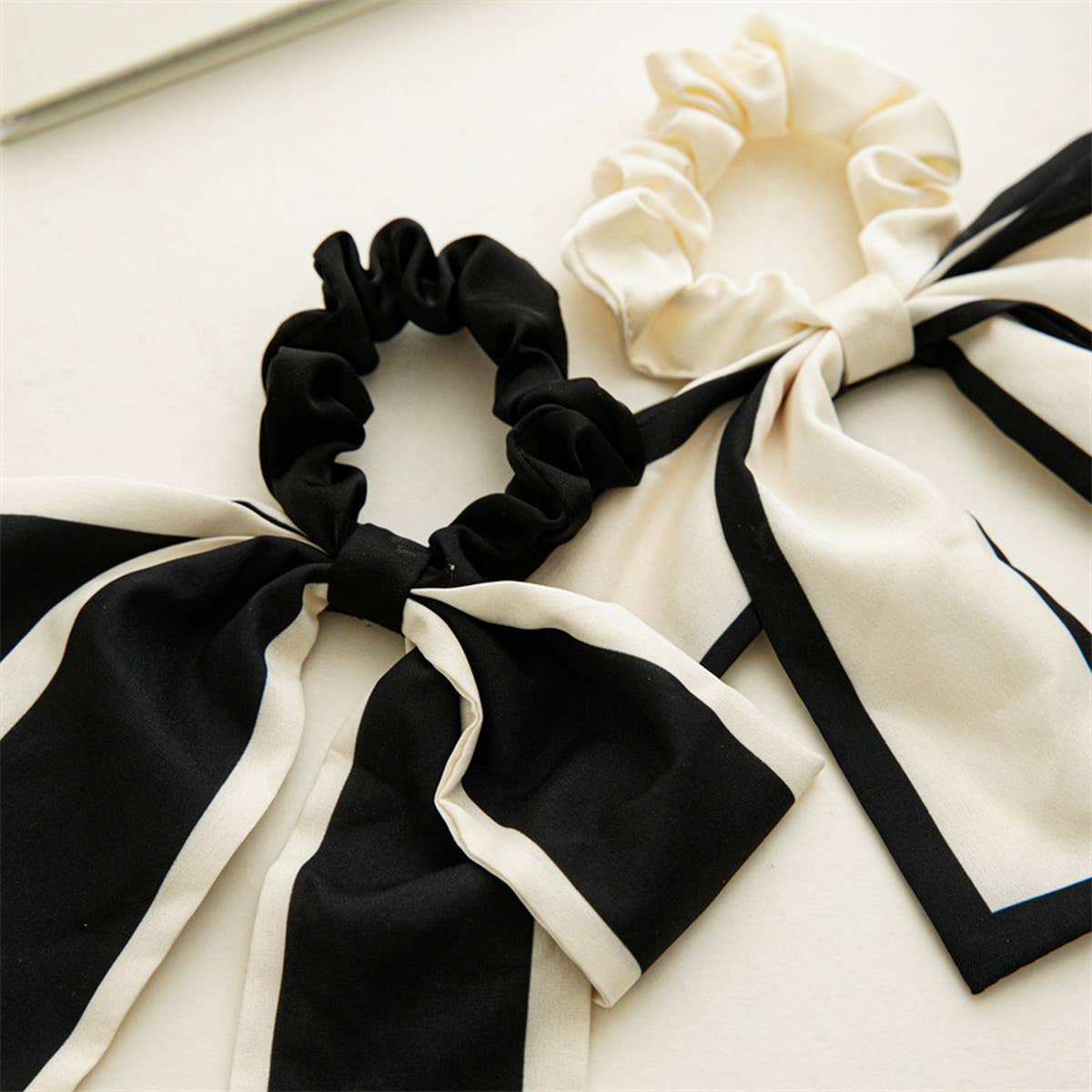 Retro Ribbon Bow Hair Tie