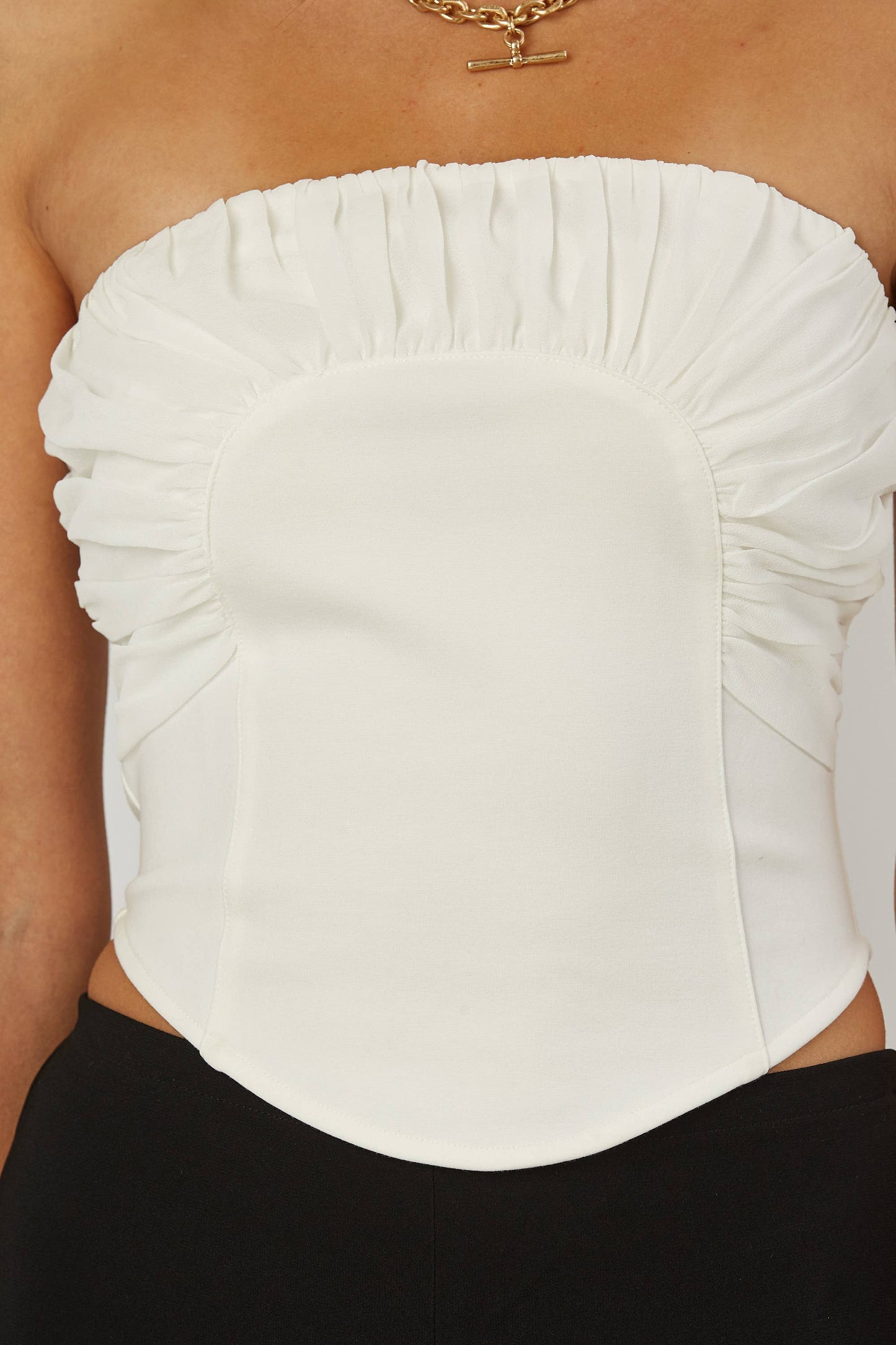 Jenny Strapless Ruching Top