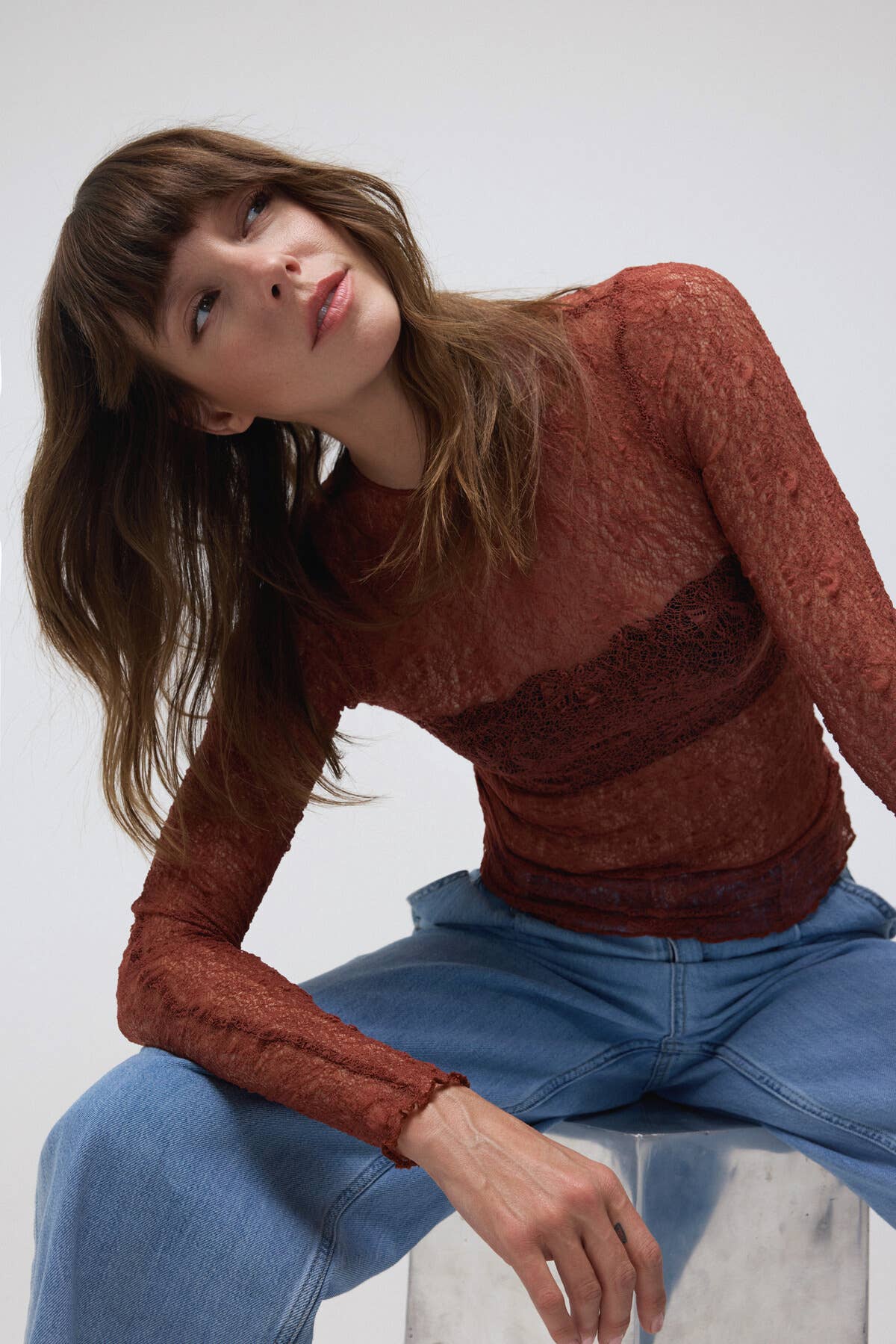 See-through Lace Top