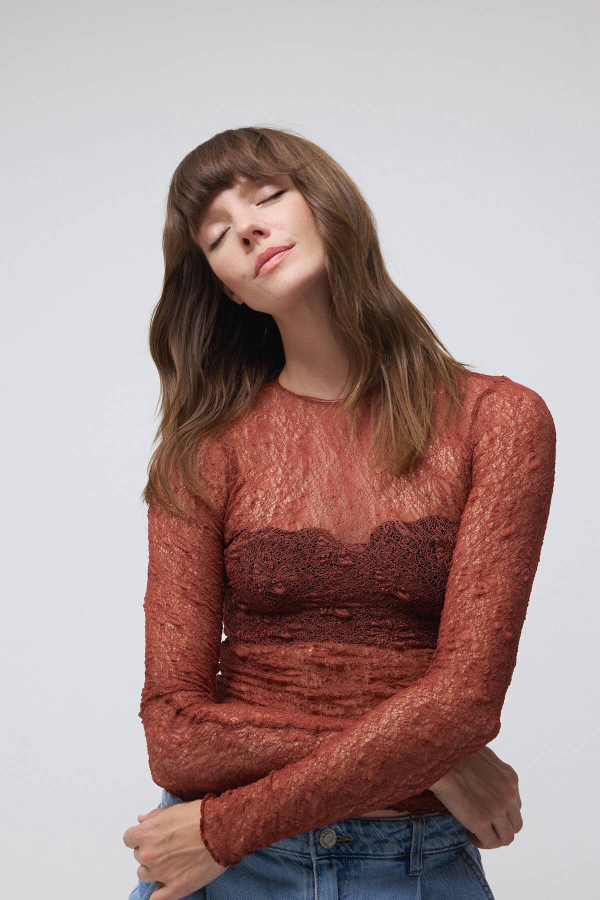 See-through Lace Top