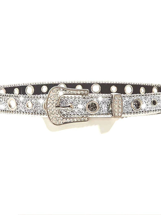 Vintage Rhinestone Shiny Punk Belt DPWB0325