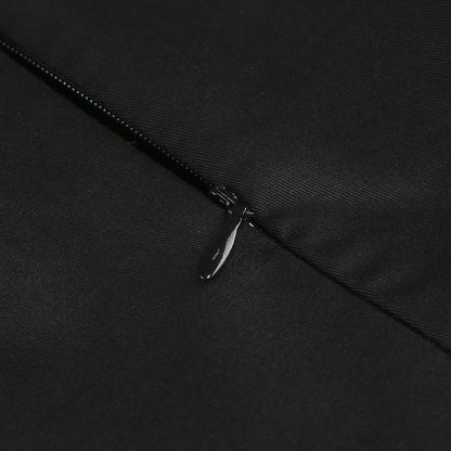 Retro Black & White Square Neck Tutu Party Dress