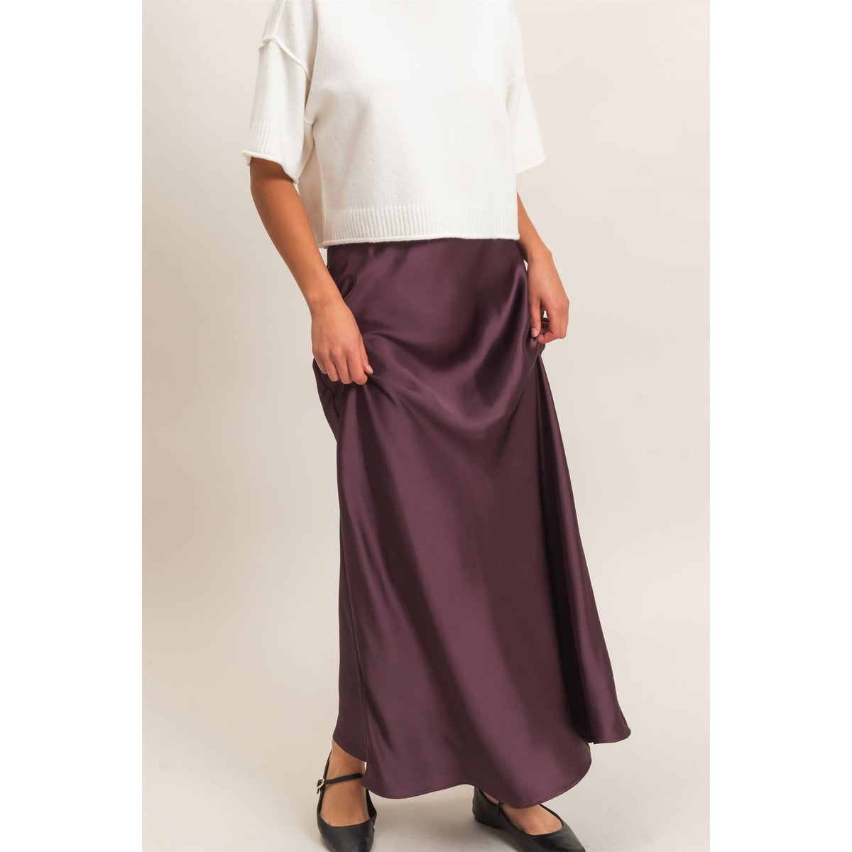 Satin Maxi Skirt
