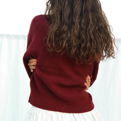 Wine Tasting Rose Cardigan