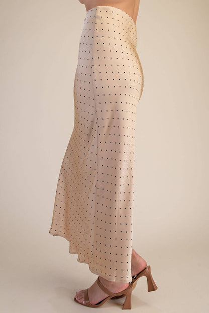 Polka Dot Midi Skirt