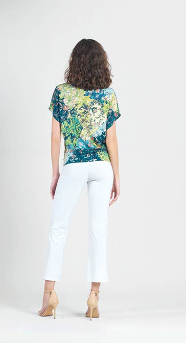 Dolman Short Sleeve Top - Floral Patch