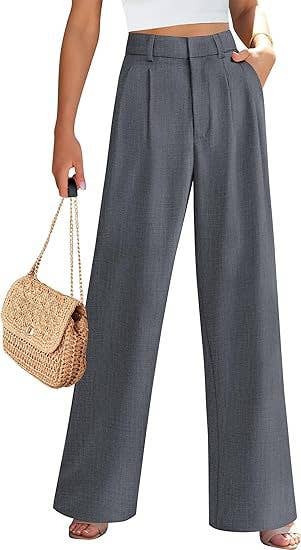 High Waist Wide Leg Trousers