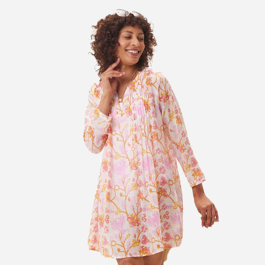 Gemma Cotton Pintuck Beach Dress