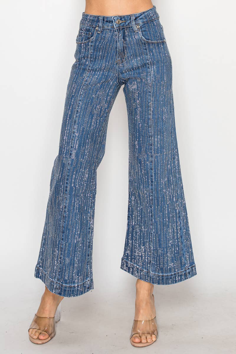 Bling Wide Leg Jean