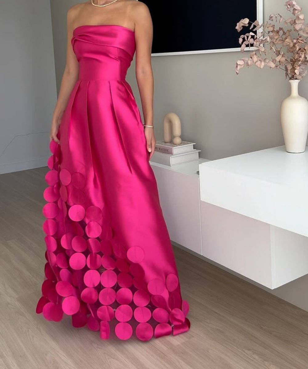 Satin Corset High-Waisted Gown
