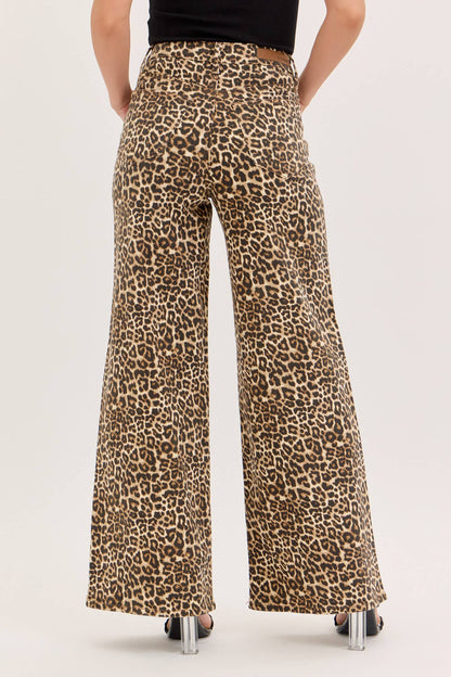 Leopard High Rise Wide Leg