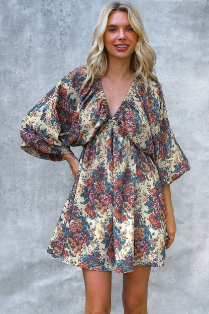 Vintage Style Floral Dress