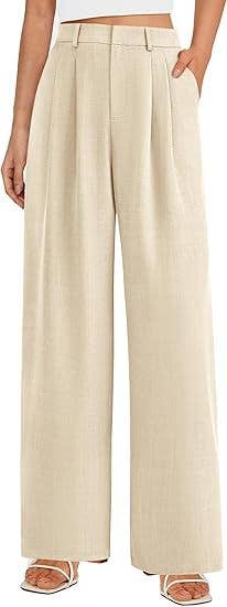 High Waist Wide Leg Trousers