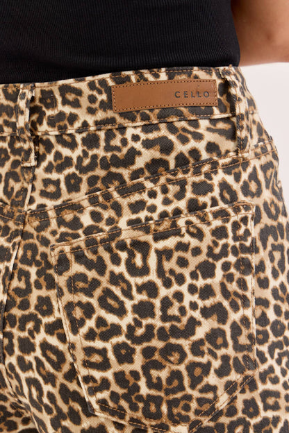 Leopard High Rise Wide Leg