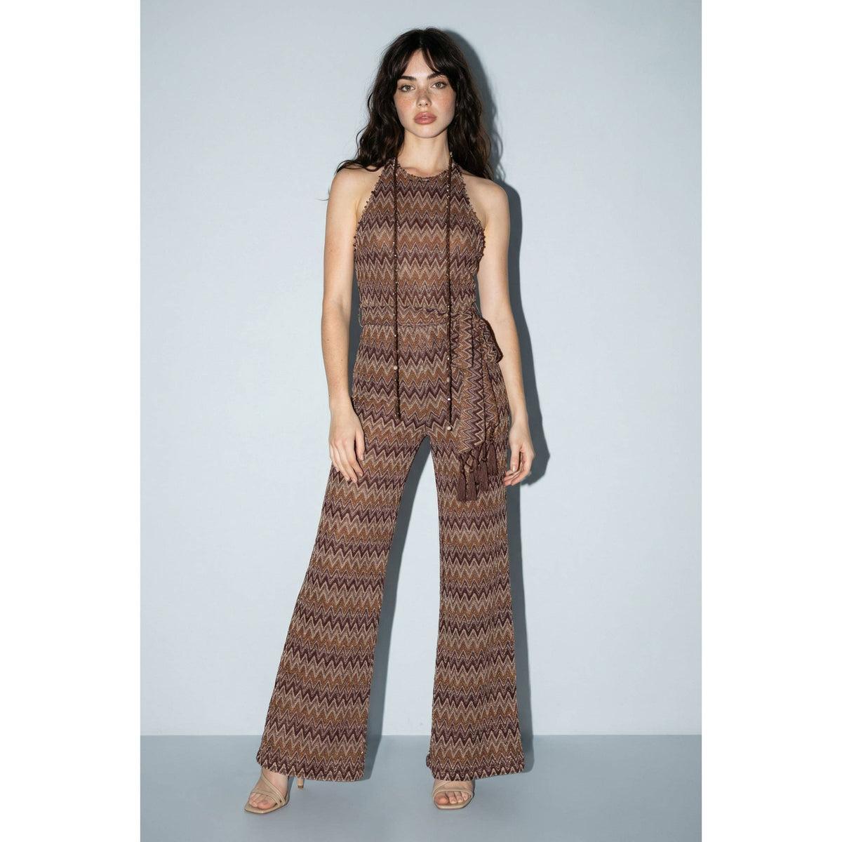 Halter Wide-Leg Jumpsuit