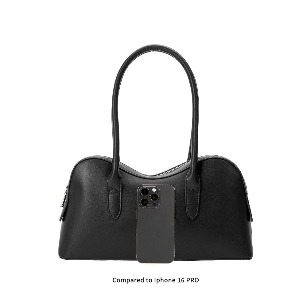 Tilda Black Recycled Vegan Shoulder Bag