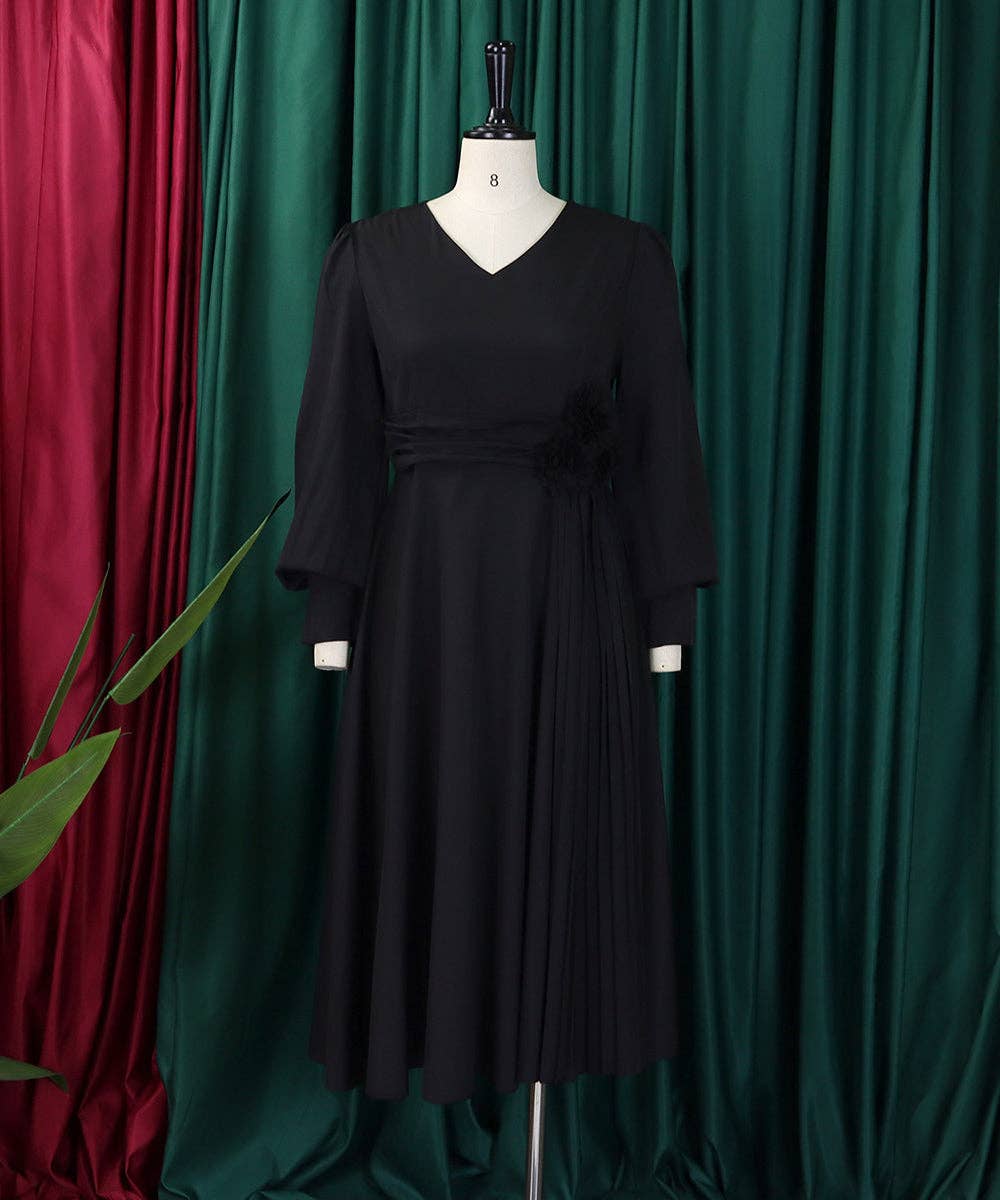 Long Sleeve A-Line Shift Dress