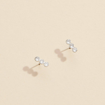 Elegant Three Linked Rhinestone