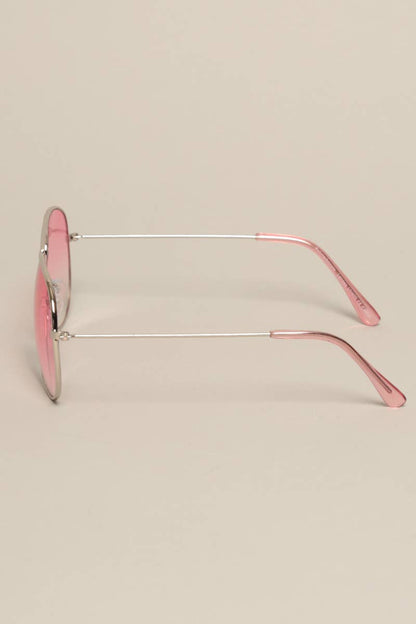 Tinted Lenses Metal Frame Aviator Sunglasses