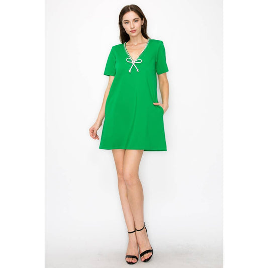 Apple Green Mini Dress