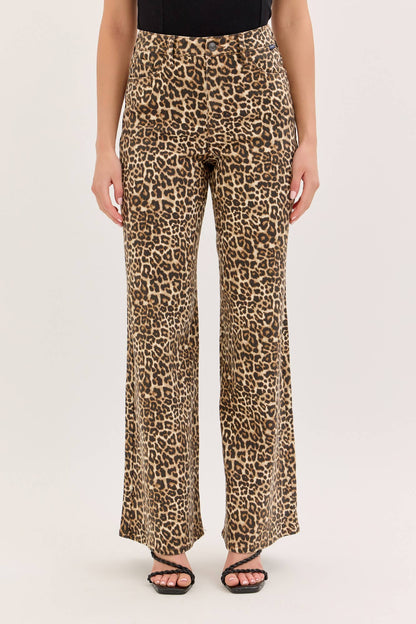 Leopard High Rise Wide Leg
