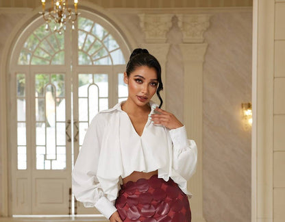 White Poplin Blouse