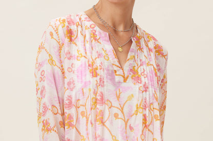 Gemma Cotton Pintuck Beach Dress