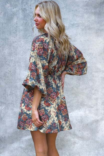 Vintage Style Floral Dress