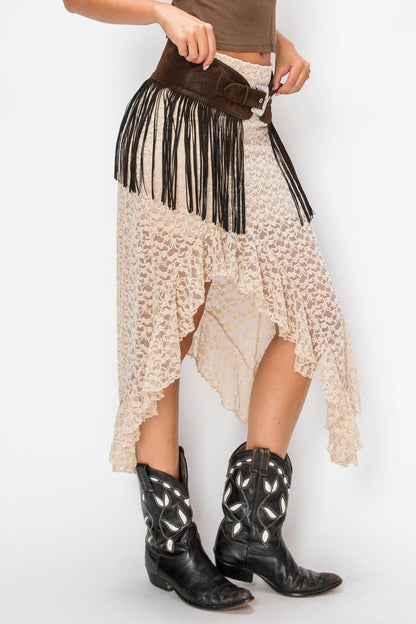 Western Fringe Statement Belt
